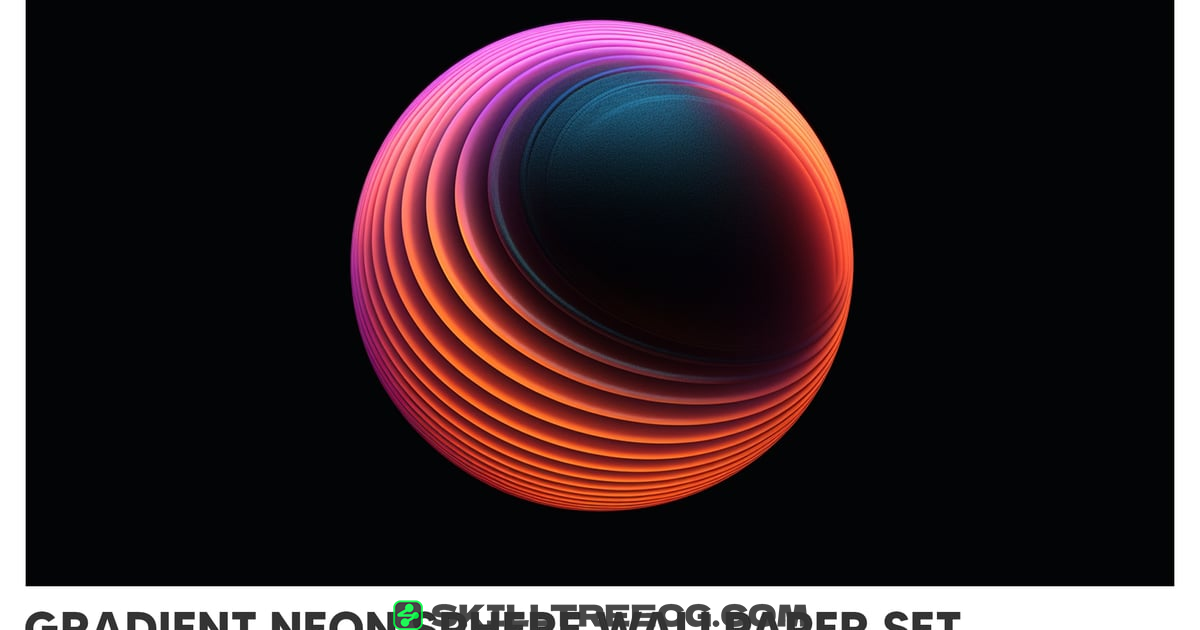 Gradient Neon Sphere Wallpaper Set（401263）-技能树